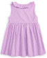 Фото #2 товара Baby Girls Solid Waffle-Knit Dress, Created for Macy's