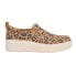 Фото #1 товара TOMS Tristan Leopard Print Platform Womens Brown Sneakers Casual Shoes 10017863
