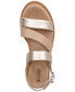 Фото #3 товара Women's Cessey Memory Foam Flatform Wedge Sandals, Created for Macy's