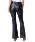 Women's Faux-Leather Pull-On Flare-Leg Pants