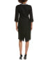 Фото #2 товара Teri Jon By Rickie Freeman Metallic Boucle Pearl Midi Dress Women's Black 4