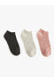 3'lü Patik Çorap Paketi Çok Renkli
