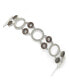 ფოტო #1 პროდუქტის Suzy Levian Sterling Silver Cubic Zirconia Multi Circle Cluster Bracelet