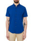 ფოტო #1 პროდუქტის Men's Slim Fit Non-Iron Solid Performance Stretch Button-Down Shirt