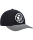 Men's Black, Gray Brooklyn Nets MVP Team Two-Tone 2.0 Stretch-Snapback Hat