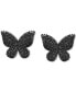 Фото #5 товара Diamond Butterfly Stud Earrings (1/6 ct. t.w.) in 14k Gold, Created for Macy's (Also Available in Black Diamond)