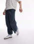 Фото #3 товара Topman wide leg trousers in mid blue