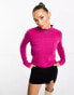 French Connection high neck jumper in pink