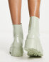 ASOS DESIGN Guava butterfly lace up wellies in mint green