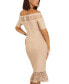 ფოტო #2 პროდუქტის Women's Gabriela Bodycon Bandage Midi Dress