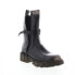 Фото #2 товара A.S.98 Hallsey A54202-101 Womens Black Leather Casual Dress Boots 10