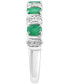 EFFY® Emerald (1-1/20 ct. t.w.) & Diamond (1/20 ct. t.w.) Ring in Sterling Silver (Also in Ruby & Sapphire)