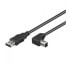 Фото #2 товара Techly ICOC-U-AB-30-ANG - 3 m - USB A - USB B - USB 2.0 - 480 Mbit/s - Black