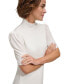 Фото #4 товара Women's Mock-Neck Puff-Sleeve Top