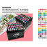 Felt-tip pens Alex Bog Luxury Multicolour 80 Pieces Double-ended