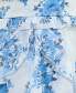 Juniors' Floral Print Ruffled Sleeveless Fit & Flare Dress