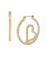 ფოტო #1 პროდუქტის Women's Pave Hoop Earrings