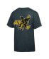 ფოტო #2 პროდუქტის Men's Charcoal Distressed Iowa Hawkeyes Vintage-Like Logo T-shirt