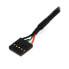 Фото #4 товара StarTech.com 18in Internal 5 pin USB IDC Motherboard Header Cable – F/F - 0.5 m - Female/Female - Black