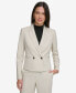 Фото #1 товара Petite Double-Breasted Cropped Blazer