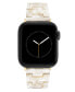 Фото #3 товара Women's Ivory Acetate and Gold-Tone Alloy Bracelet Compatible with 38/40/41mm Apple Watch