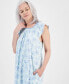 ფოტო #3 პროდუქტის Women's Cotton Smocked-Neck Nightgown, Created for Macy's