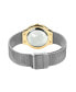 ფოტო #4 პროდუქტის Women's Classic Silver-Tone Stainless Steel Milanese Mesh Bracelet Watch 24 mm with Crystal Necklace Gift Box Set