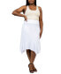 ფოტო #5 პროდუქტის Plus Size Elastic Waist Handkerchief Skirt