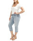 Фото #5 товара Plus Size Britt High-Rise Curvy-Fit Capri Jeans