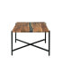 Rivers Edge Acacia Wood and Acrylic Coffee Table