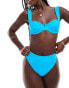 ASOS DESIGN mix and match underwired bikini top in bright blue