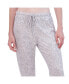 ფოტო #3 პროდუქტის Women's Ribbed Drawstring Jogger Pajama Pant