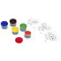 Фото #5 товара JOVI Super Bucket Finger Paint Set Of 5 Jars Of 35ml + 20 Stencils