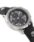 Men's 6E Arrondissement Multifunction Black Leather Watch 46mm