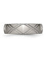 ფოტო #3 პროდუქტის Titanium Brushed Criss-cross Design Wedding Band Ring