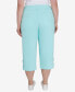 Фото #2 товара Plus Size Embellished Stretch Denim Capri Pants