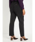 Фото #2 товара Plus Size Kady Fit Double-Weave Pant - 14, Black