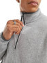 Фото #8 товара ASOS DESIGN oversized half zip polar fleece sweatshirt in grey