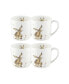 Фото #2 товара Wrendale Rabbit Mug "Good Hare Day" - Set of 4