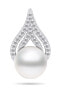 Фото #1 товара Elegant pearl pendant made of sterling silver PT93W