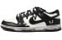 【定制球鞋】 NBA x Nike Dunk Low OKHR 熊猫 做旧Vibe风 双x 复古 解构风 低帮 板鞋 GS 黑白色 / Кроссовки Nike Dunk Low DC9560-001