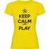 ფოტო #2 პროდუქტის KRUSKIS Keep Calm And Play Football short sleeve T-shirt