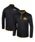 ფოტო #1 პროდუქტის Men's Black Iowa Hawkeyes Wright Quarter-Zip Windshirt