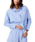 Women's Button-Front Cotton Shirt