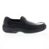 Фото #1 товара Dunham Wade MCN422BK Mens Black Leather Loafers & Slip Ons Casual Shoes 8.5