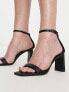 Фото #1 товара Stradivarius heeled sandals in black