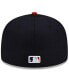 Фото #5 товара Big Boys Navy and Red Cleveland Guardians Authentic Collection On-Field Home Logo 59FIFTY Fitted Hat
