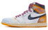 Фото #2 товара 【定制球鞋】 Jordan Air Jordan 1 Retro 希望荒漠 做旧 手绘喷绘 高帮 复古篮球鞋 男女同款 白黄紫 / Кроссовки Jordan Air Jordan 555088-706