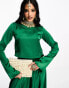 Фото #1 товара Kanya London Bridesmaid Lehenga long sleeve crop top in emerald