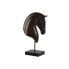 Decorative Figure Home ESPRIT Black Dark brown Horse 27 x 13 x 42,5 cm